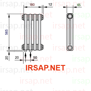 Радиатор IRSAP Tesi 20565/4 T18 CL 01